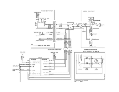 Wiring Diagram Diagram and Parts List for CRT151QW4  Crosley Refrigerator