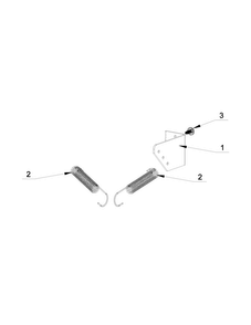 Stabilizing Spring Parts Diagram and Parts List for MXS65PNATS  Maytag Washer