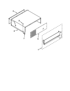 Top Grille And Unit Cover Parts Diagram and Parts List for JS42SEDUDW01  Jenn-Air Refrigerator