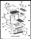 INTERIOR ACCESSORIES Diagram and Parts List for TR16K P7791122W Amana Refrigerator