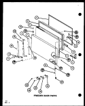 FZ DOOR PARTS Diagram and Parts List for TR18K P7791126W Amana Refrigerator