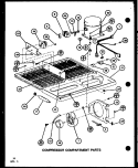 COMPRESSOR COMPARTMENT PARTS Diagram and Parts List for TR18K P7791126W Amana Refrigerator