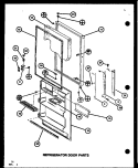 REF DOOR PARTS Diagram and Parts List for TR20K P7791130W Amana Refrigerator