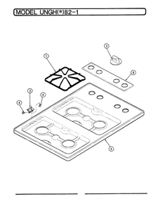 Top Assembly Diagram and Parts List for TEST  Norge Range