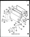 FZ DOOR PARTS Diagram and Parts List for TC18K P7803212W Amana Refrigerator