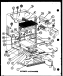 INTERIOR ACCESSORIES Diagram and Parts List for TC18K P7803212W Amana Refrigerator