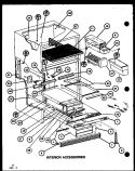 INTERIOR ACCESSORIES Diagram and Parts List for TCI20K P7803218W Amana Refrigerator