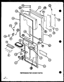 REF DOOR PARTS Diagram and Parts List for TC22K P7859203W Amana Refrigerator