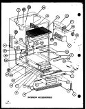 INTERIOR ACCESSORIES Diagram and Parts List for TC22K P7859203W Amana Refrigerator