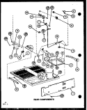 REAR COMPONENTS Diagram and Parts List for TC22K P7859203W Amana Refrigerator