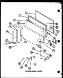 FZ DOOR PARTS Diagram and Parts List for TLI22J P7739040W Amana Refrigerator