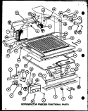 REF FZ FUNCTIONAL PARTS Diagram and Parts List for TX18J P7739042W Amana Refrigerator
