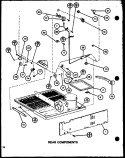 REAR COMPONENTS Diagram and Parts List for TX20J P7739046W Amana Refrigerator