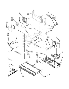Unit Parts Diagram and Parts List for JFC2290VTB5  Jenn-Air Refrigerator