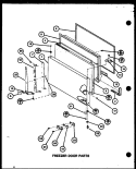 FZ DOOR PARTS Diagram and Parts List for TL8J P7739024W Amana Refrigerator
