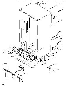 Drain System & Rollers Diagram and Parts List for SRD520SW-P1186301WW  Amana Refrigerator
