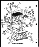 INTERIOR ACCESSORIES Diagram and Parts List for TL18J P7739024W Amana Refrigerator