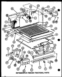REF FZ FUNCTIONAL PARTS Diagram and Parts List for TLI18J P7739025W Amana Refrigerator