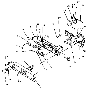 Ice And Water Cavity Diagram and Parts List for SXD25NP-P1162420W  Amana Refrigerator