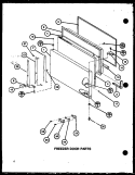 FZ DOOR PARTS Diagram and Parts List for TM16K P7791110W Amana Refrigerator