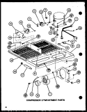 COMPRESSOR COMPARTMENT PARTS Diagram and Parts List for TM18K P7791114W Amana Refrigerator