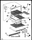 INTERIOR ACCESSORIES Diagram and Parts List for TM20K P7791119W Amana Refrigerator