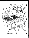 COMPRESSOR COMPARTMENT PARTS Diagram and Parts List for TM20K P7791119W Amana Refrigerator
