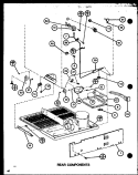 REAR COMPONENTS Diagram and Parts List for TM20K P7791119W Amana Refrigerator
