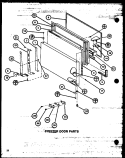FZ DOOR PARTS Diagram and Parts List for TX20MB P7858532W Amana Refrigerator