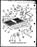 COMPRESSOR COMPARTMENT PARTS Diagram and Parts List for TX20MB P7858532W Amana Refrigerator