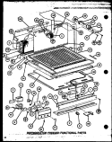 REF FZ FUNCTIONAL PARTS Diagram and Parts List for TX22M P7858510W Amana Refrigerator