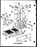 REAR COMPONENTS Diagram and Parts List for TX22M P7858510W Amana Refrigerator
