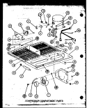 COMPRESSOR COMPARTMENT PARTS Diagram and Parts List for TL18M P7858512W Amana Refrigerator