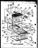 INTERIOR ACCESSORIES Diagram and Parts List for TL20M P7858513W Amana Refrigerator