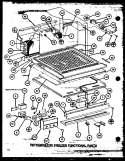 REF FZ FUNCTIONAL PARTS Diagram and Parts List for TL22M P7858515W Amana Refrigerator