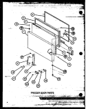 FZ DOOR PARTS Diagram and Parts List for TM18J2 P7859215W Amana Refrigerator