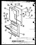 REF DOOR PARTS Diagram and Parts List for TM18J2 P7859215W Amana Refrigerator