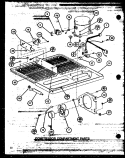 COMPRESSOR COMPARTMENT PARTS Diagram and Parts List for TM18J2 P7859215W Amana Refrigerator