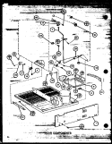 REAR COMPONENTS Diagram and Parts List for TM18J2 P7859215W Amana Refrigerator