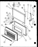 Page 1 Diagram and Parts List for TR18QB2L P1111308W L Amana Refrigerator