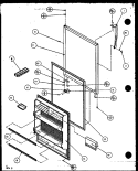 Page 2 Diagram and Parts List for TR18QB2L P1111308W L Amana Refrigerator