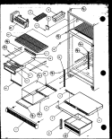 Page 4 Diagram and Parts List for TRG18QB2L P1111312W L Amana Refrigerator