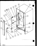 Page 10 Diagram and Parts List for TR18QB2L P1111308W L Amana Refrigerator