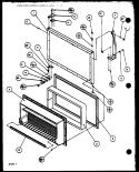 Page 1 Diagram and Parts List for TQ18QBL P1111306W L Amana Refrigerator