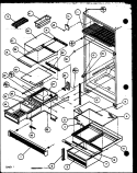 Page 3 Diagram and Parts List for TQ18QBL P1111306W L Amana Refrigerator