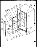 Page 10 Diagram and Parts List for TQ18QBL P1111306W L Amana Refrigerator