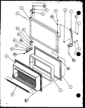 Page 1 Diagram and Parts List for TRG18QB3G P1111315W G Amana Refrigerator