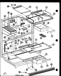 UPPER DOOR PARTS TM Diagram and Parts List for TM14D P7464501W Amana Refrigerator