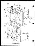 LOWER DOOR PARTS TM Diagram and Parts List for TM14D P7464502W Amana Refrigerator
