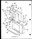 UPPER DOOR PARTS TM Diagram and Parts List for TM14E P7464511W Amana Refrigerator